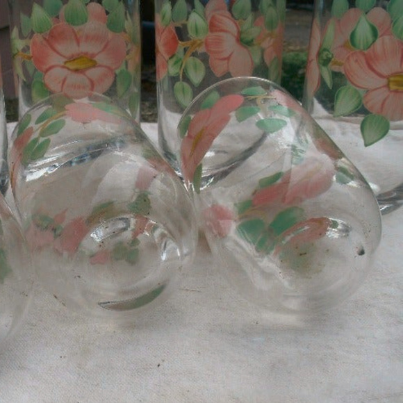 Vintage Prairie Rose Imperial Glass Tumblers - Picture 8 of 8